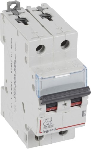 Выключатель автоматический Legrand DX3-E 6000 2п 20А C 6кА картинка